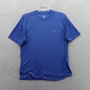 Patagonia Capilene Cool Daily Tee Shirt XL Blue Men Polyester Outdoor USA‎